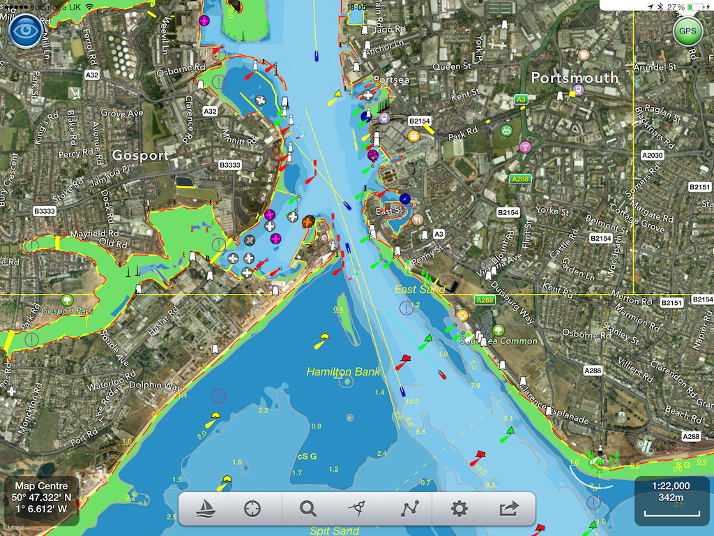 Marine Chart Portsmouth Harbour