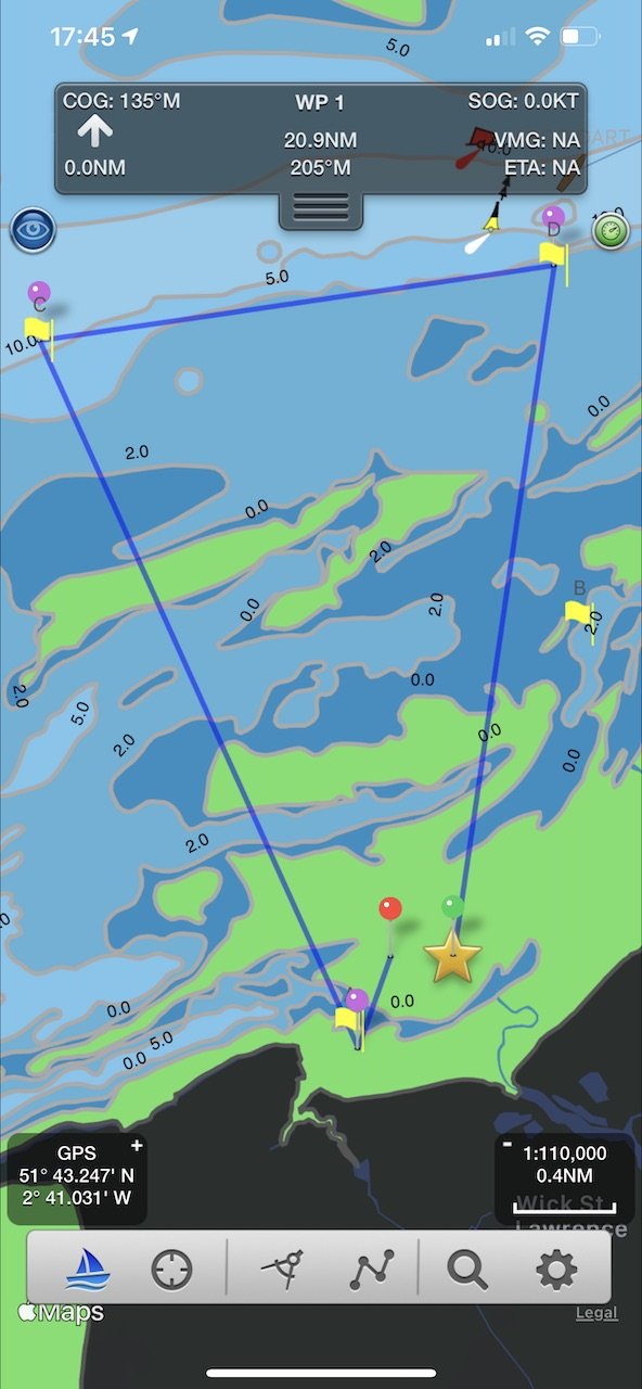 Setting up club race courses with SeaNav